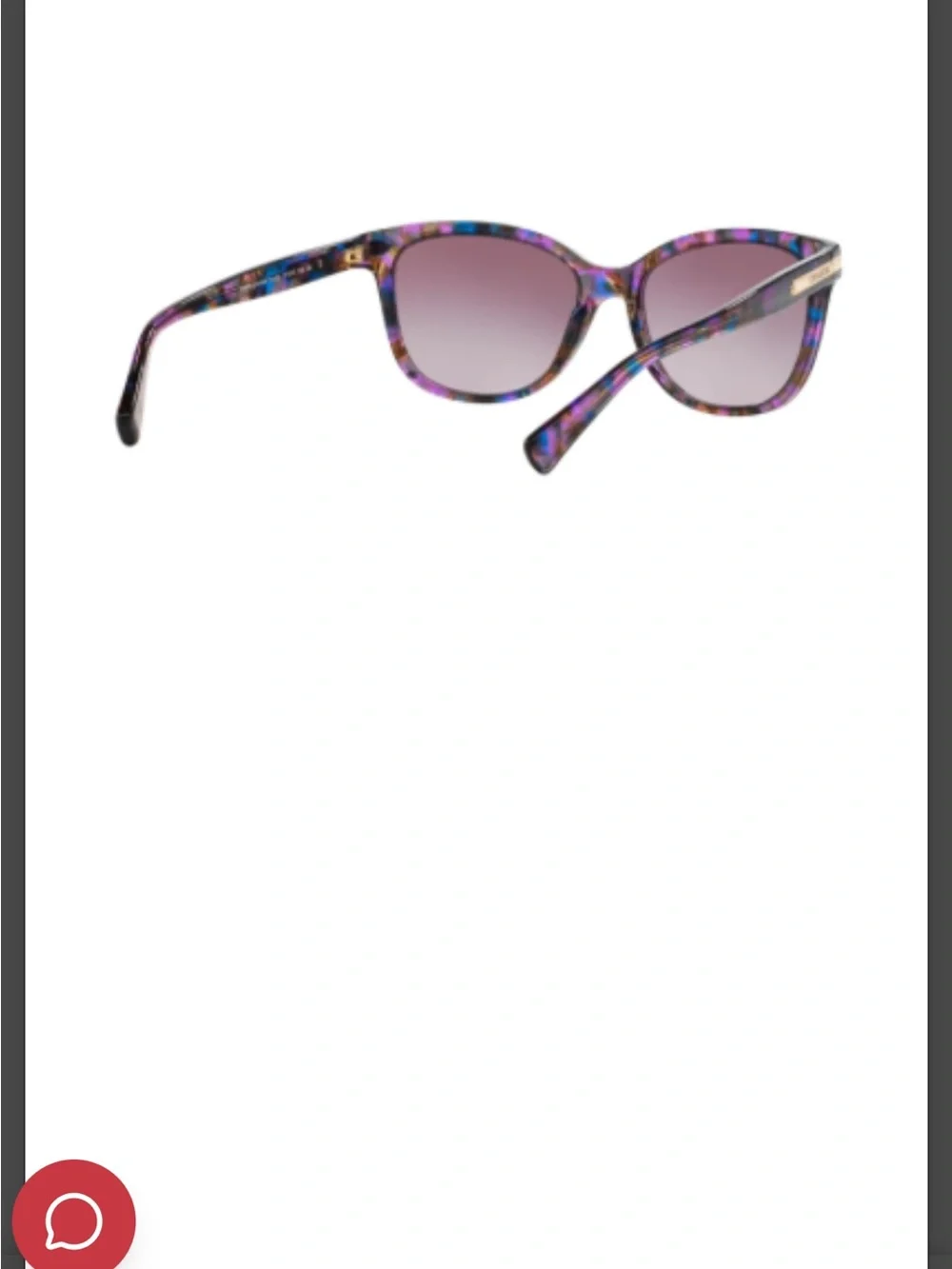 Coach Multicolor Purple Cat-Eye Sunglasses